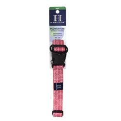 Hamilton Eco Venture Bamboo Adjustable Dog Collar - Pink