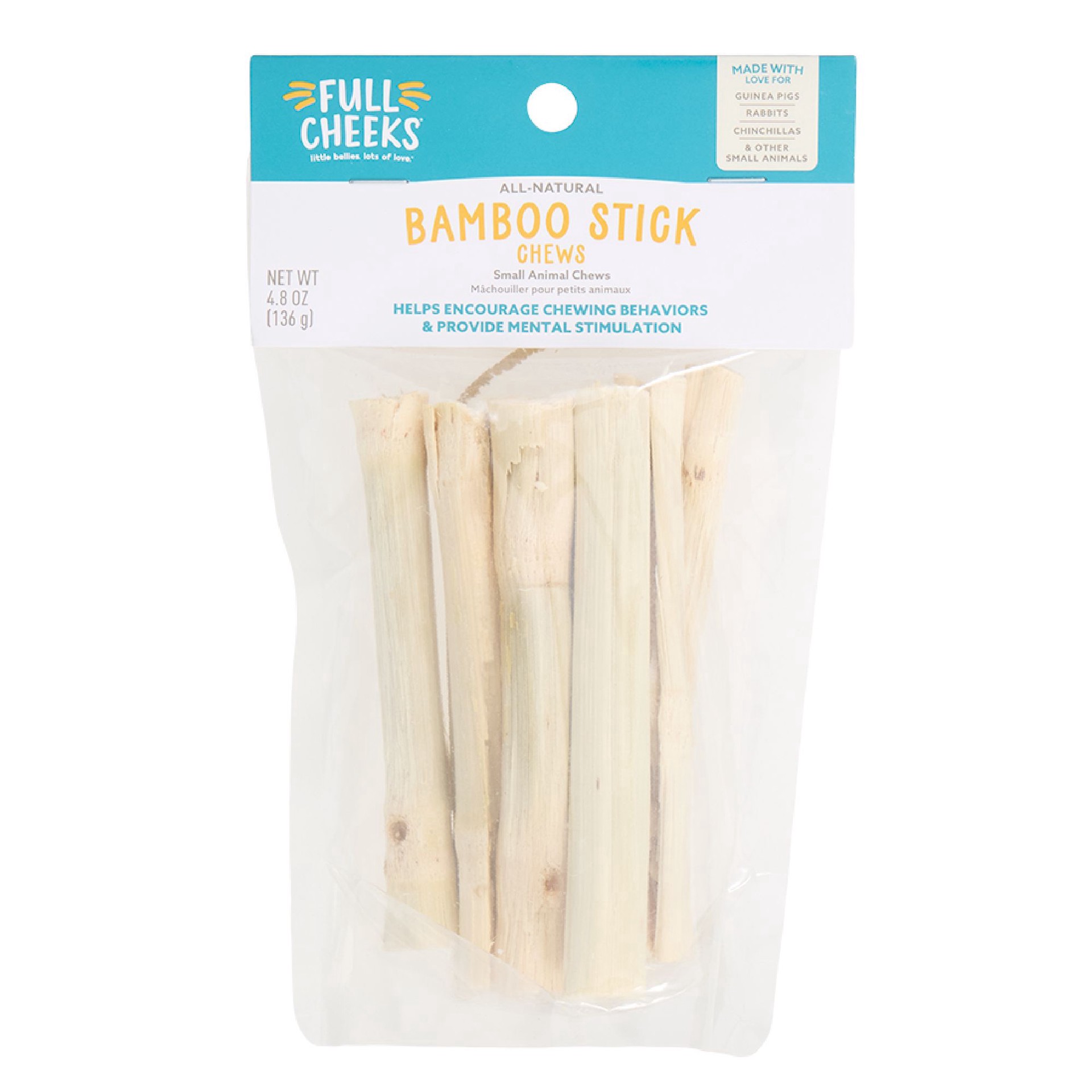 slide 1 of 1, Full Cheeks™ All-Natural Bamboo Sticks, 4.8 oz