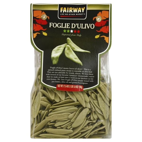 slide 1 of 1, Fairway Pasta Organic Foglie Spinach, 17.6 oz