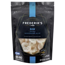 Frederiks by Meijer 50/60 Peeled & Deveined, Tail-Off Raw Shrimp, 16 oz