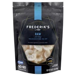 Frederiks by Meijer 50/60 Peeled & Deveined, Tail-Off Raw Shrimp, 16 oz