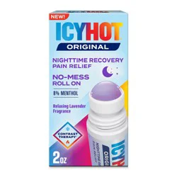 Icy Hot Nighttime Recovery No-Mess Pain Relief With Roll-On Applicator, 8% Menthol For Targeted Relief From Nighttime Aches and Soreness With Relaxing Lavender Scent, 2 Fl. Oz.