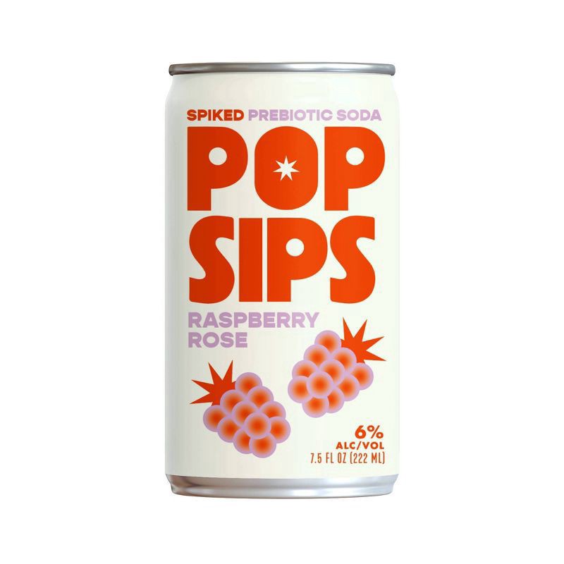slide 3 of 3, Passion Tree Pop Sips Raspberry Rose Hard Soda - 4pk/7.5 fl oz Cans, 4 ct; 7.5 fl oz