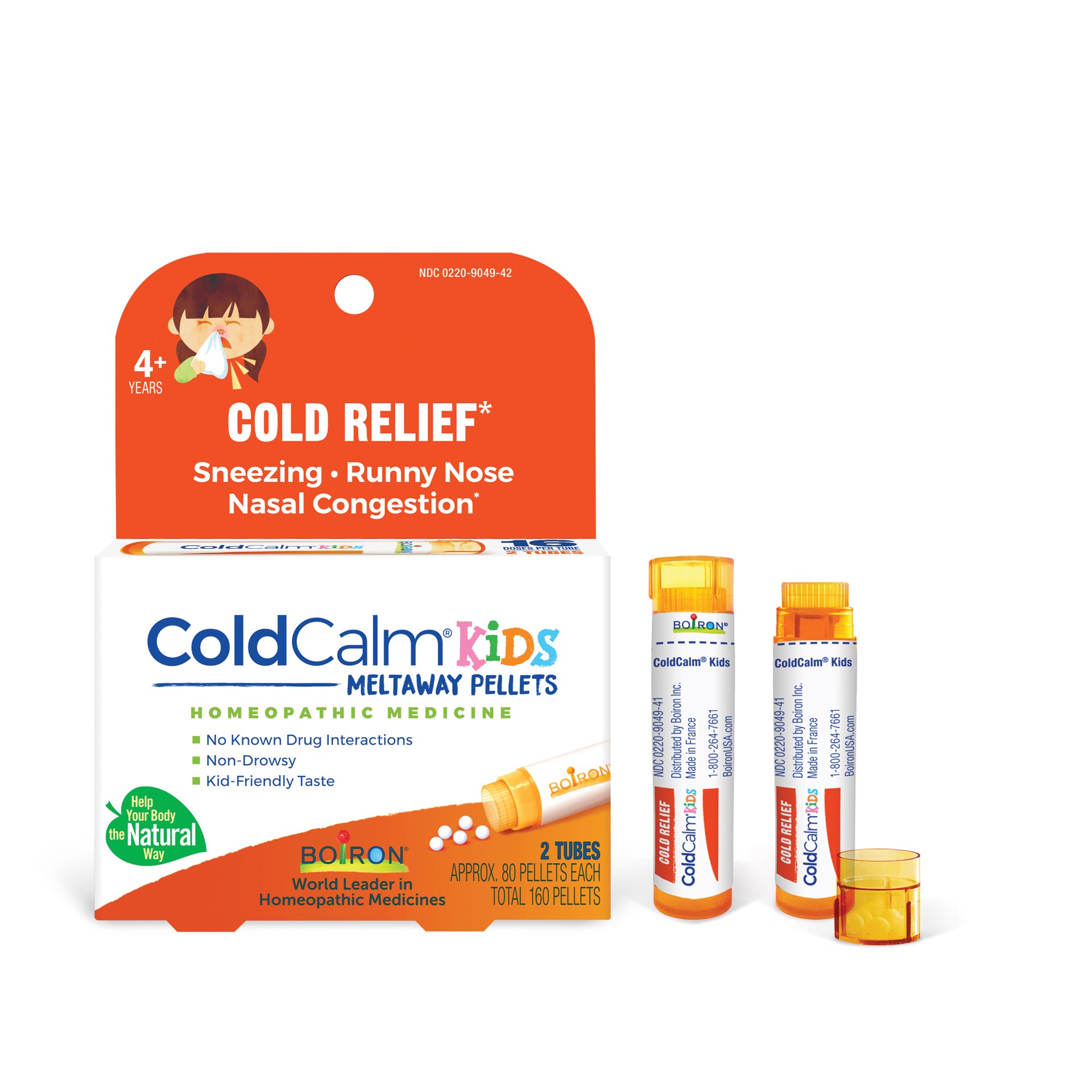 slide 1 of 1, Boiron ColdCalm Kids Pellets 2 MDT, 2 ct