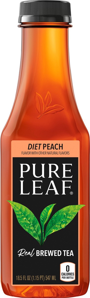 slide 7 of 7, Pure Leaf Real Brewed Tea Diet Peach 18.5 Fl Oz, 18.50 fl oz