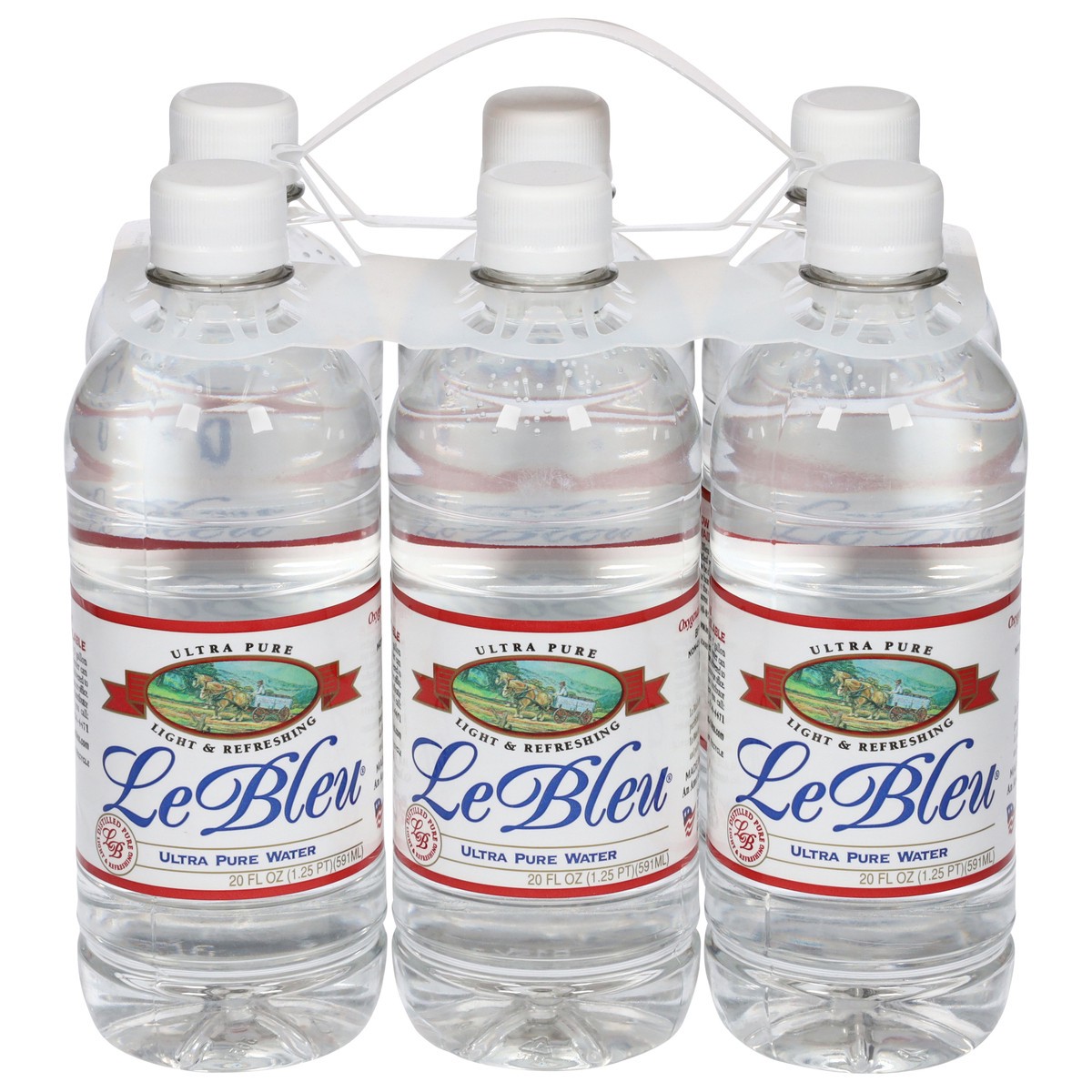 slide 1 of 4, Le Bleu Ultra Pure Water 6 - 20 fl oz Bottles, 6 ct