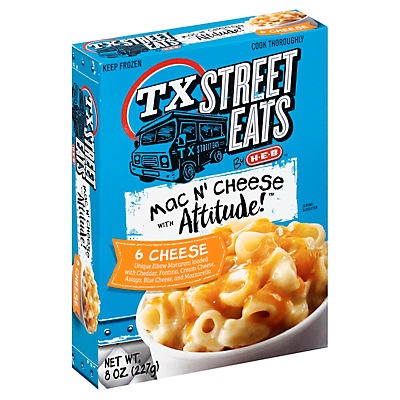 slide 1 of 1, H-E-B TX Street Eats Six Cheese Mac & Cheese, 8 oz