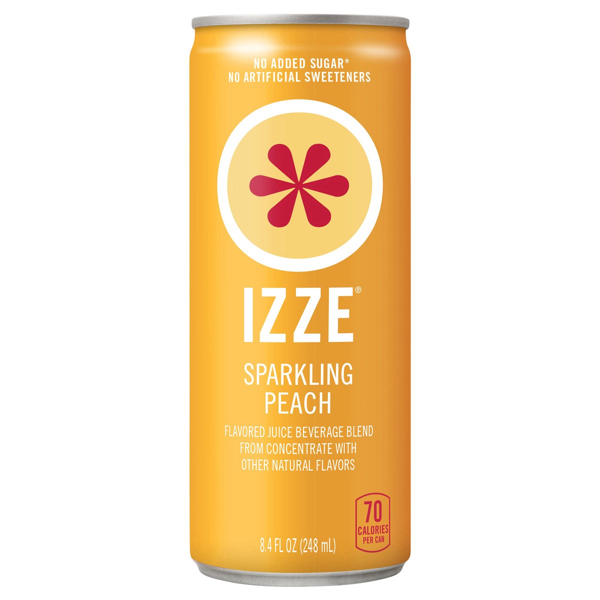 slide 1 of 12, IZZE Sparkling Peach Juice Beverage - 8.4 fl oz,