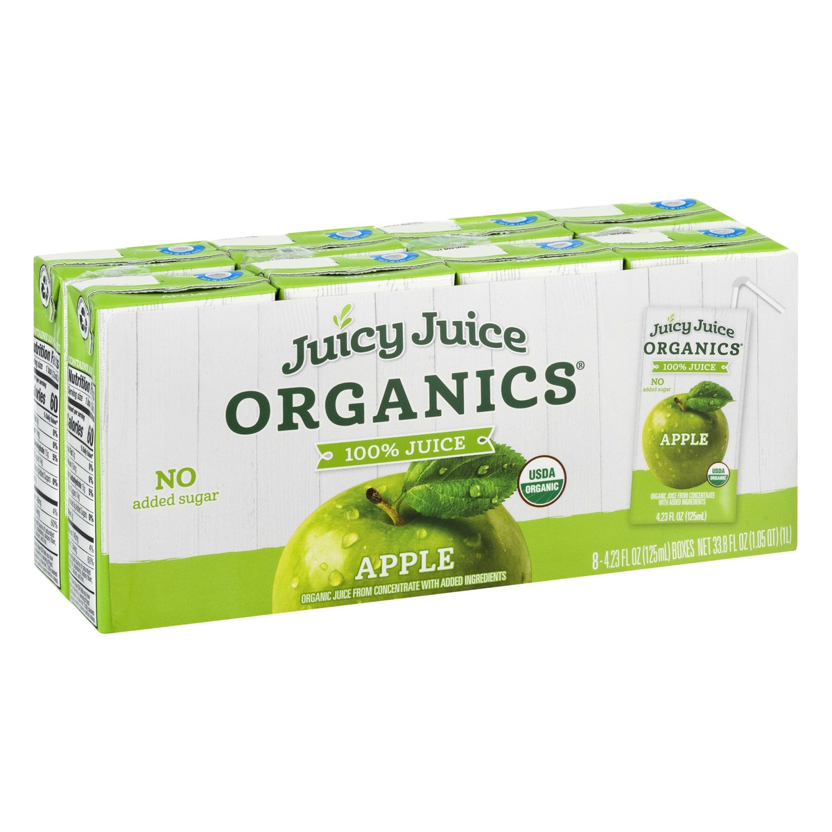 slide 8 of 9, Juicy Juice Organics 8 Pack Apple 100% Juice 8 ea, 8 ct