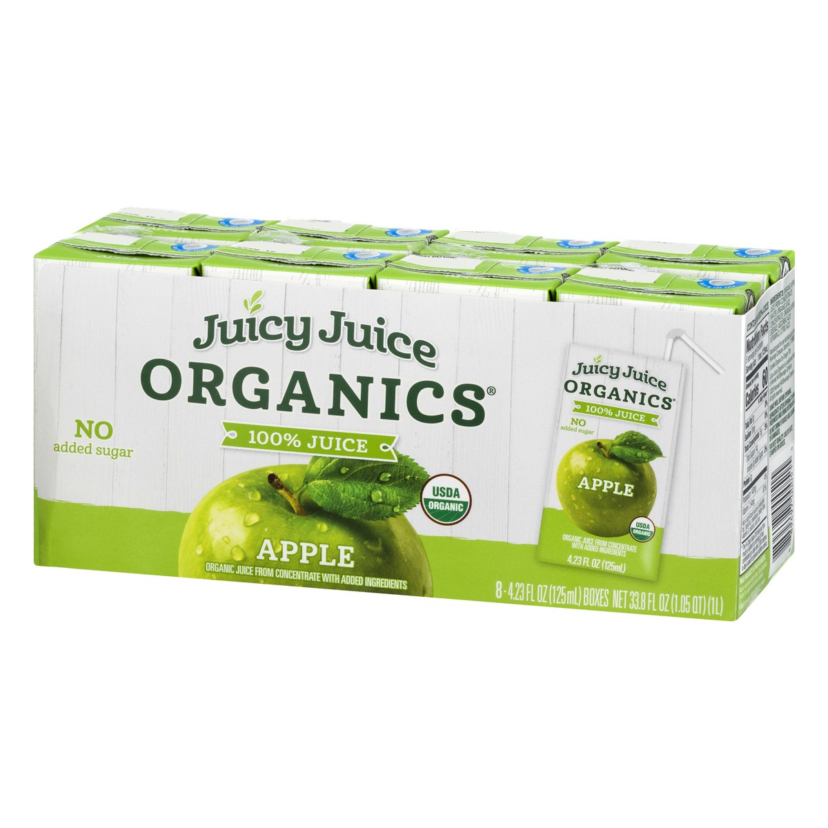 slide 3 of 9, Juicy Juice Organics 8 Pack Apple 100% Juice 8 ea, 8 ct