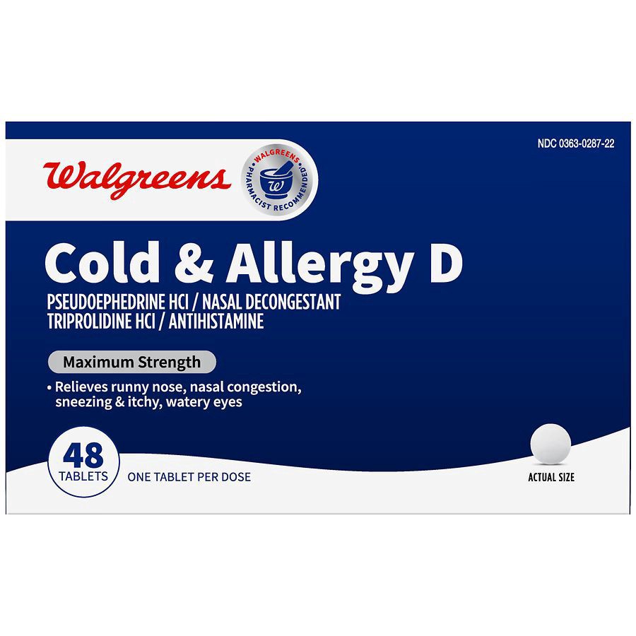 slide 1 of 2, Walgreens Cold and Allergy Relief, 48 oz