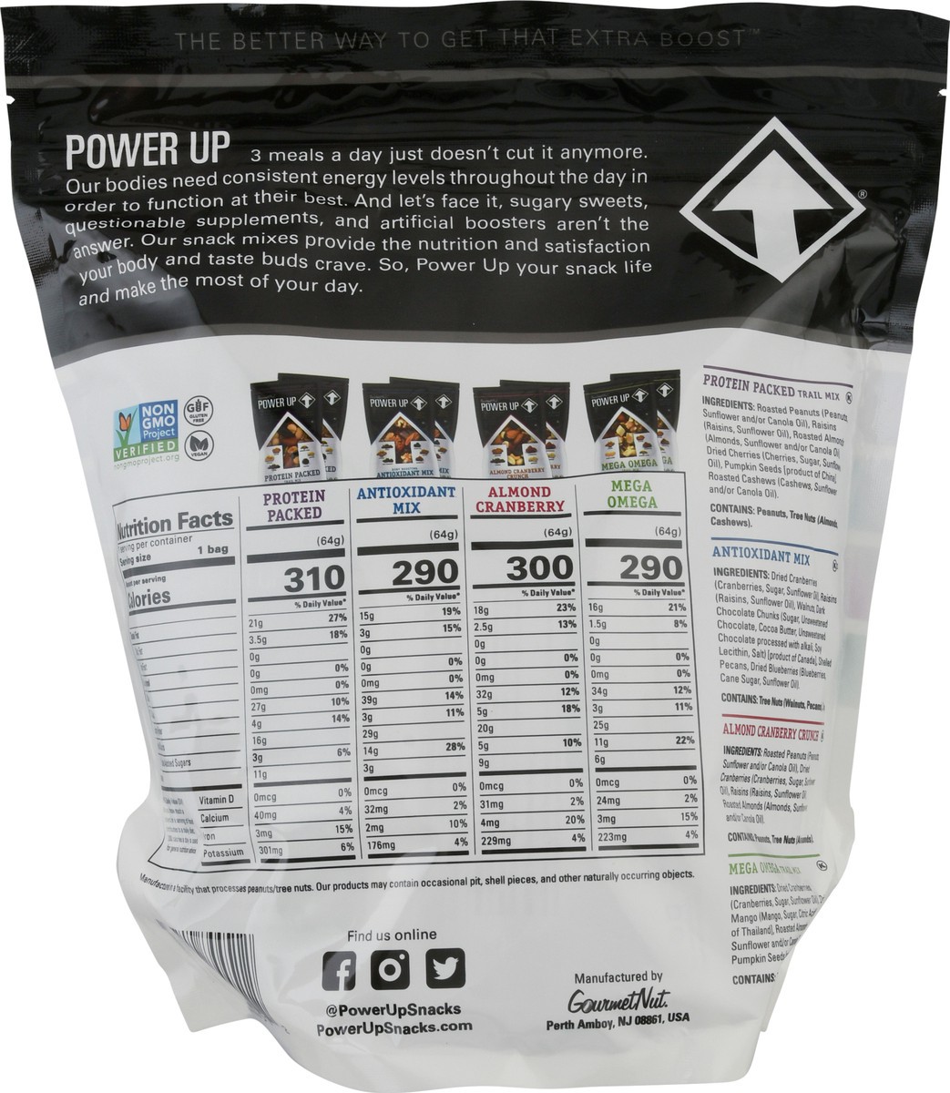 slide 5 of 9, Gourmet Nut 8 Pack Power Up Snack Mix 8 ea, 8 ct