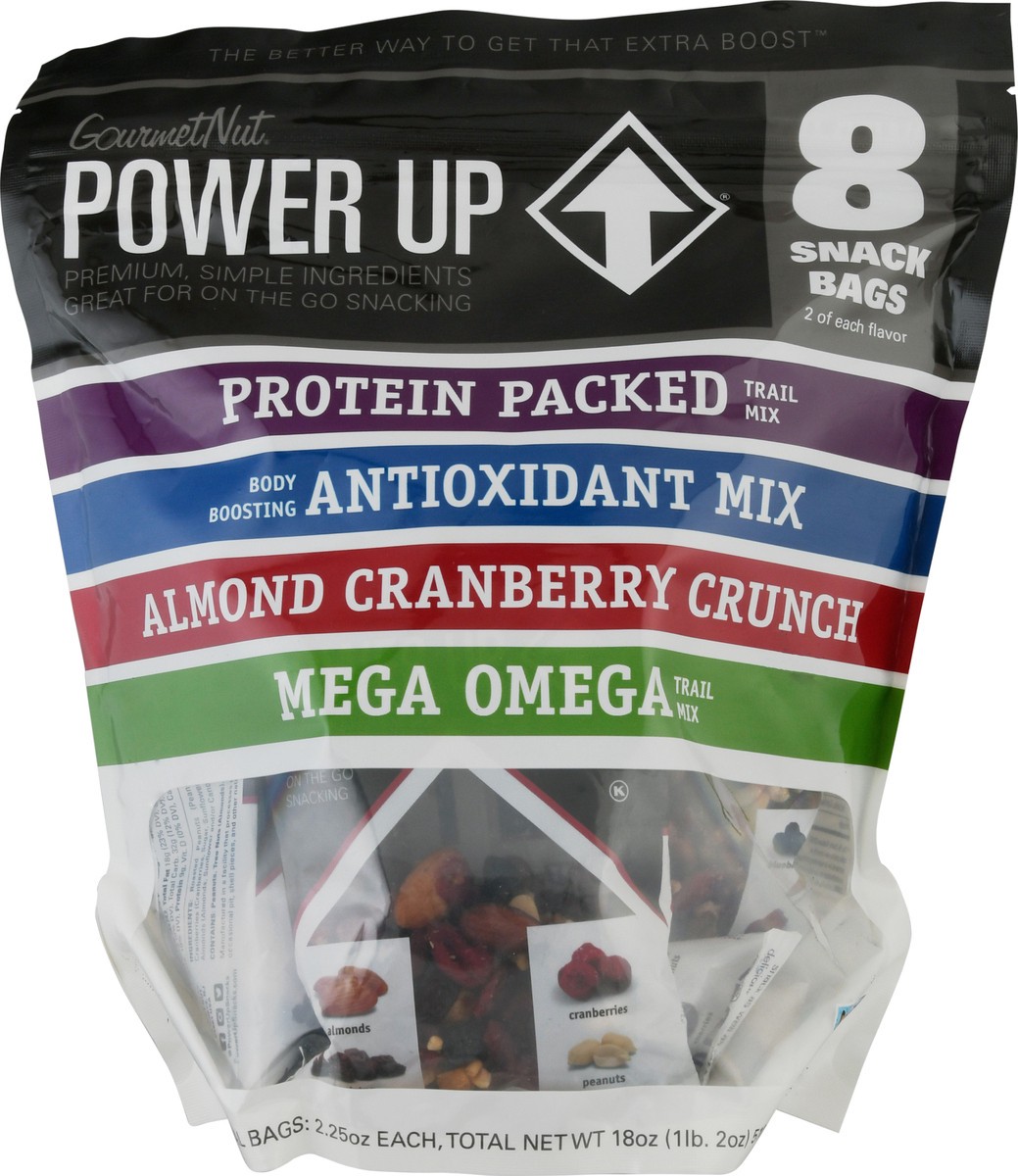 slide 6 of 9, Gourmet Nut 8 Pack Power Up Snack Mix 8 ea, 8 ct