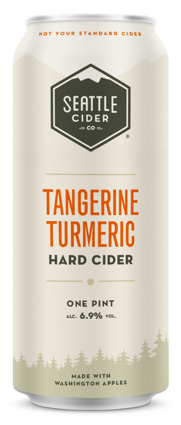 slide 1 of 1, Seattle Cider Company Seattle Cider Tangerine Turmeric Hard Cider, 4 ct; 16 oz