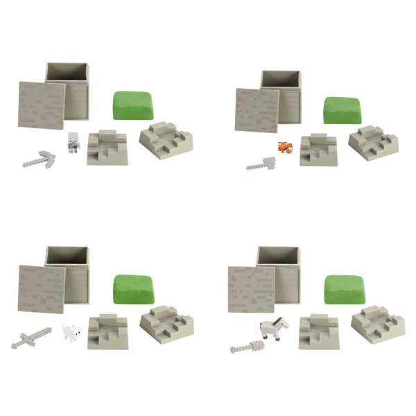 slide 1 of 1, Minecraft Mini Mining Assortment Figures, 1 ct