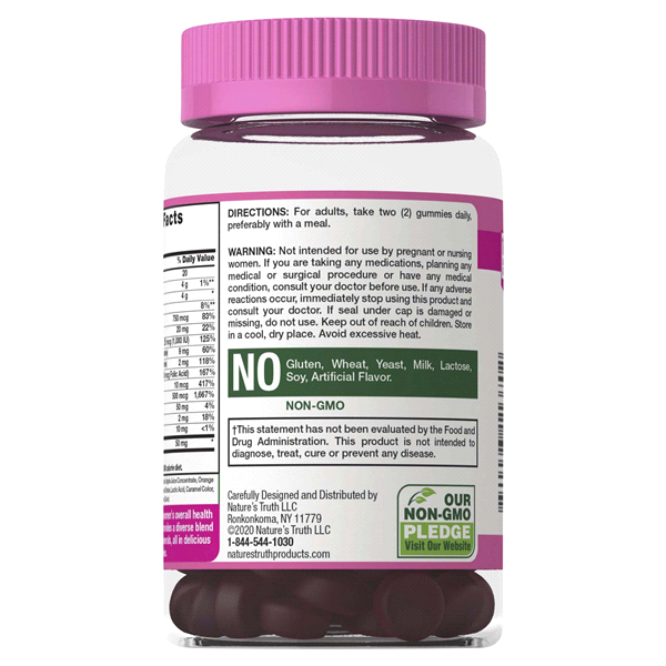 slide 10 of 13, Nature's Truth NT Women's Multi +Collagen 70 Gummies, 70 ct