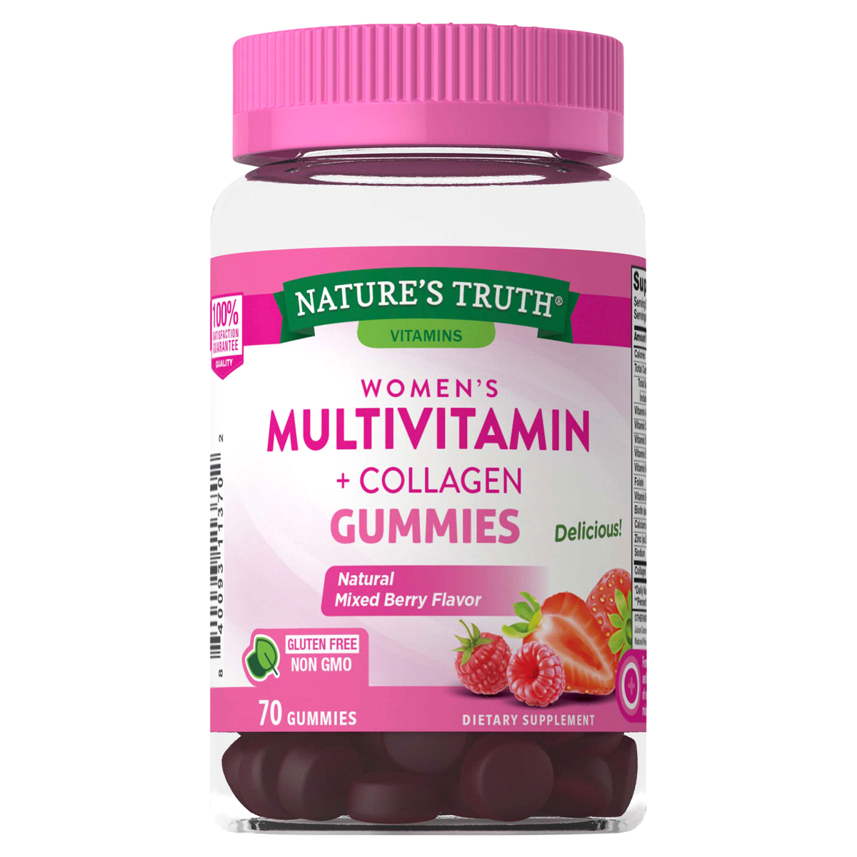 slide 1 of 13, Nature's Truth NT Women's Multi +Collagen 70 Gummies, 70 ct