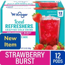 Kroger® Iced Refreshers Strawberry Burst Drink Mix Pods