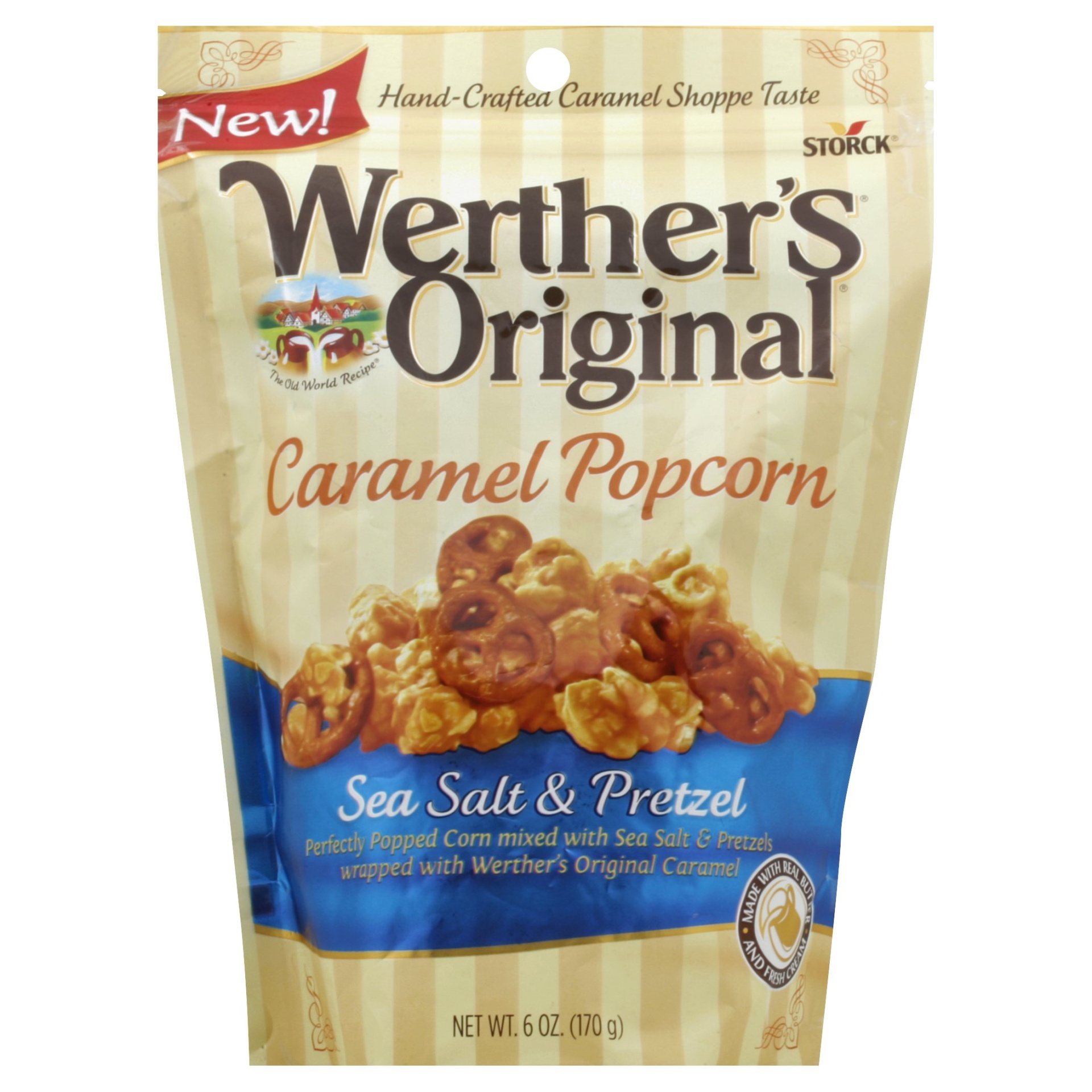 slide 1 of 1, Werther's Original Popcorn 6 oz, 6 oz