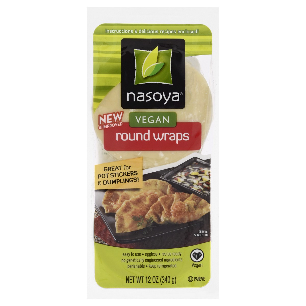 slide 10 of 13, Nasoya Vegan Round, 12 oz