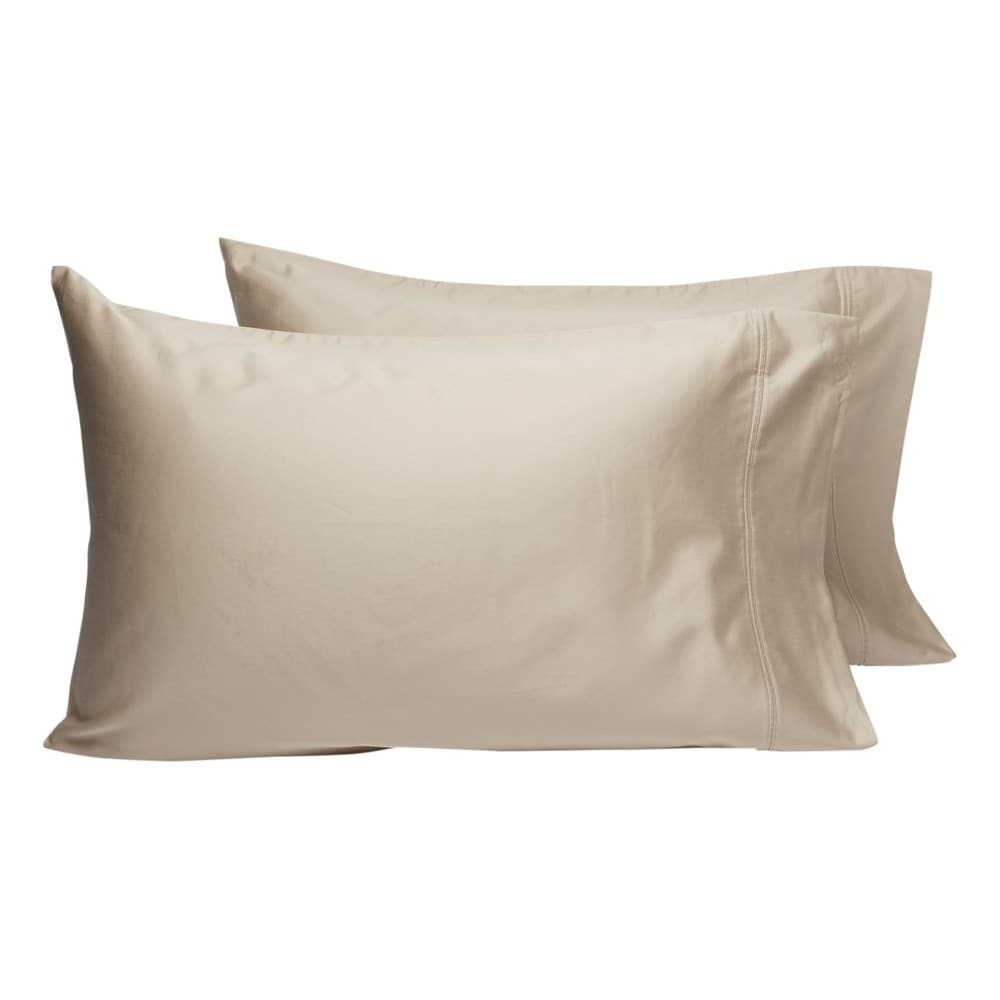 slide 1 of 1, Modavari 600 Thread Count Cotton Pillowcase - 2 Pack - Feather Gray, King Size