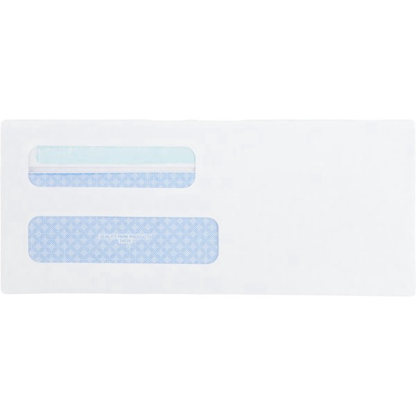 slide 2 of 4, Quality Park Double Window Tinted Redi-Seal Check Envelope, #8 - White (500 Per Box), 1 ct