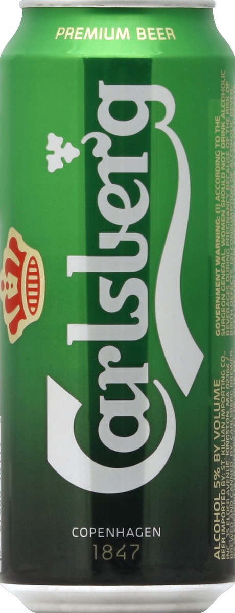 slide 2 of 4, Carlsberg Premium Beer (Single 16.9Oz Can), 16.9 oz