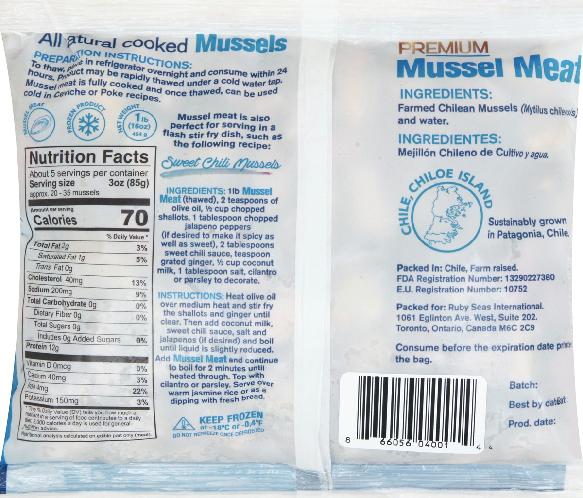 slide 2 of 13, Ruby Seas Premium Mussel Meat 1 lb, 1 lb