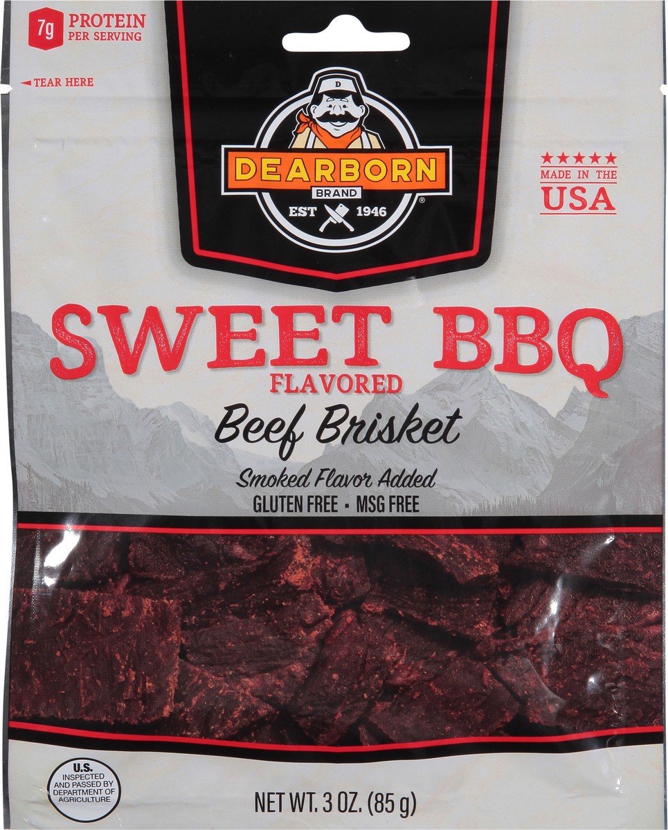 slide 5 of 13, Dearborn Jerky Sweet BBQ, 3 oz