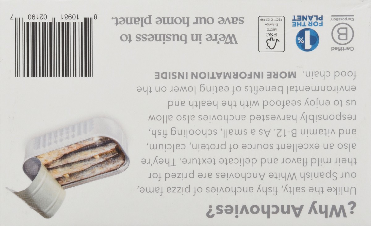 slide 4 of 9, Patagonia Provisions Roasted Garlic Spanish White Anchovies in Extra-Virgin Olive Oil 4.2 oz, 4.2 oz