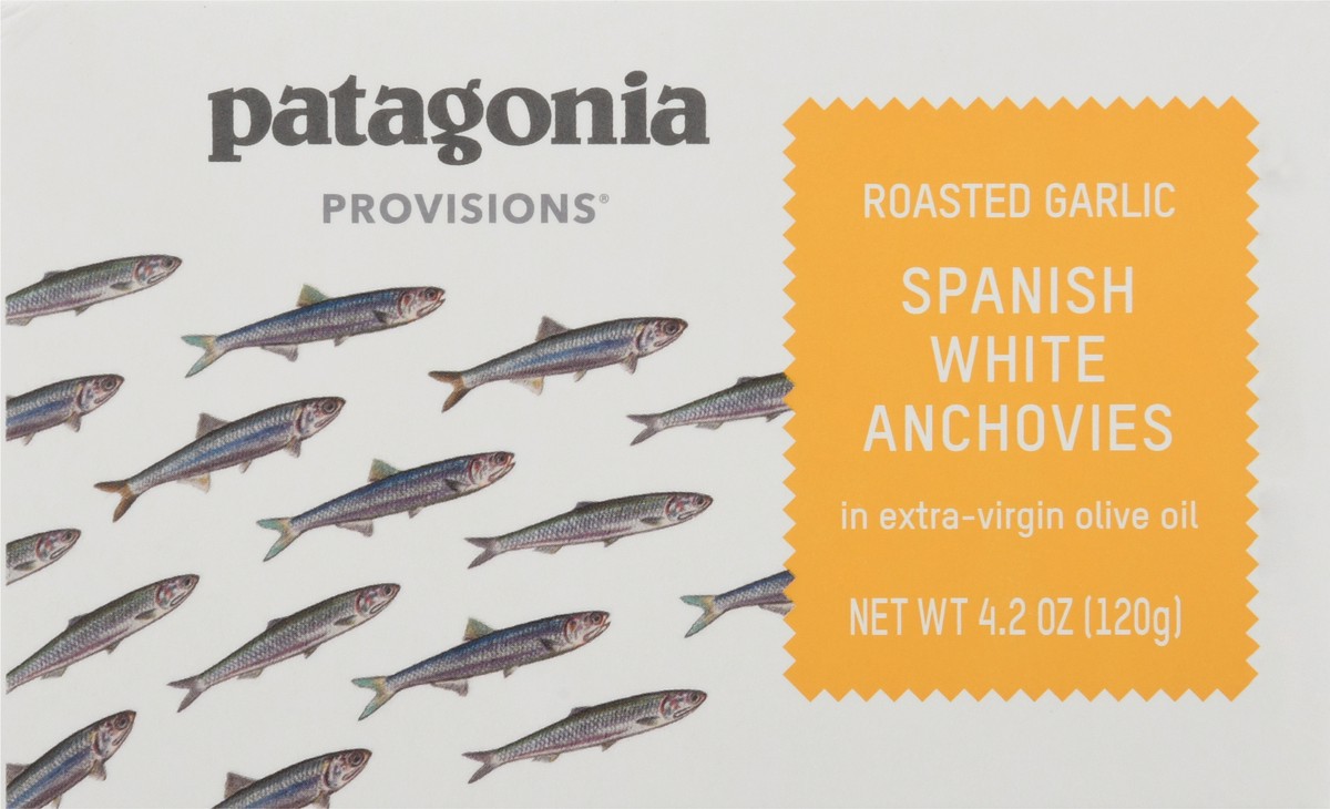 slide 7 of 9, Patagonia Provisions Roasted Garlic Spanish White Anchovies in Extra-Virgin Olive Oil 4.2 oz, 4.2 oz