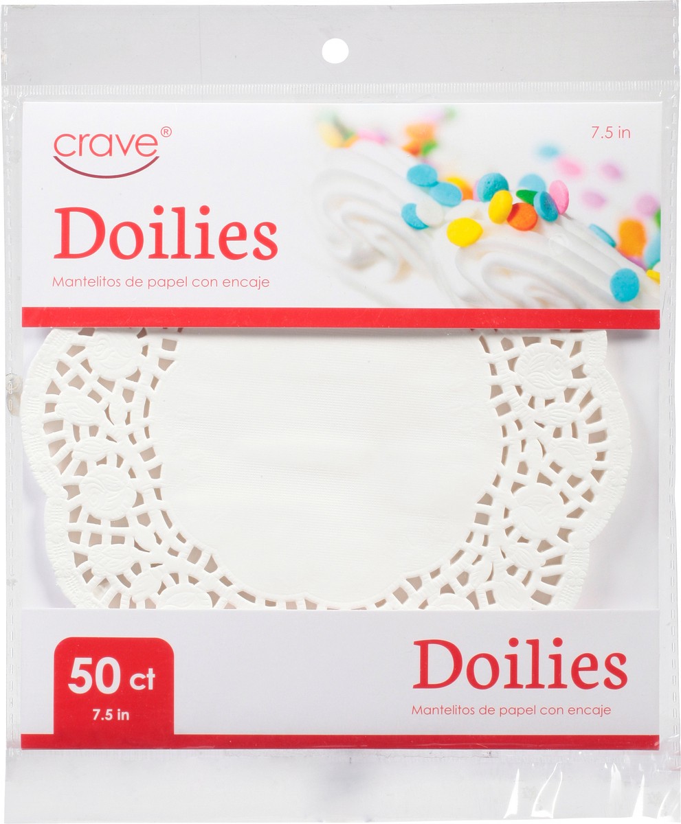 slide 11 of 12, CRAVE Lami Crave Paper Doilies, 50 ct