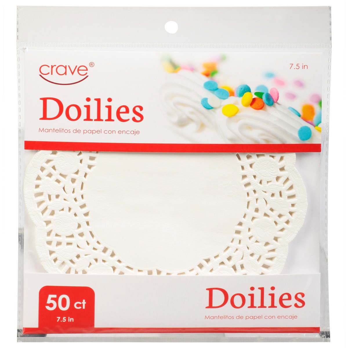 slide 1 of 12, CRAVE Lami Crave Paper Doilies, 50 ct