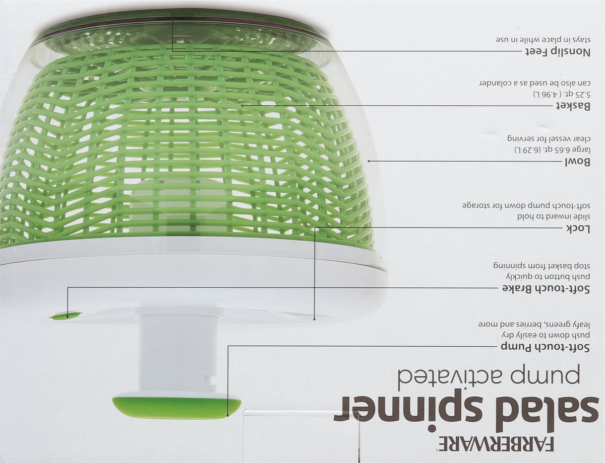 slide 8 of 9, Farberware New Pro Salad Spinner, 1 ct