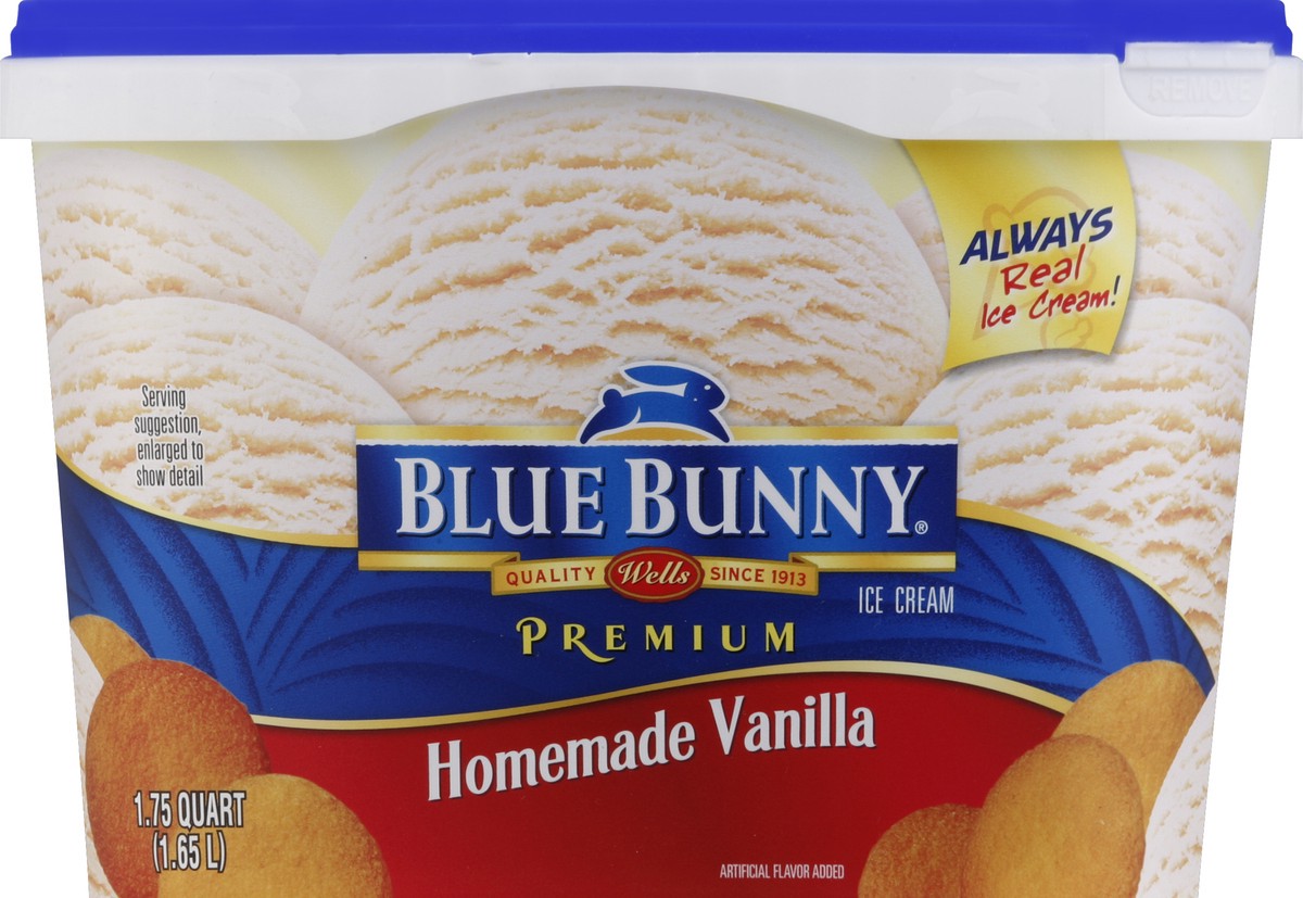 slide 4 of 4, Blue Bunny Premium Homemade Vanilla Ice Cream, 1.75 qt