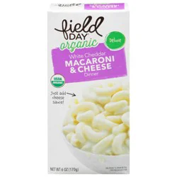 Field Day Organic Deluxe White Cheddar Macaroni And Cheese