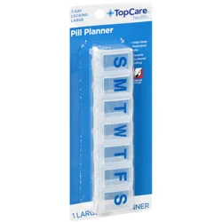 TopCare 7-Day Locking Large Pill Planner