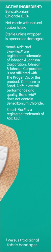 slide 4 of 6, Kroger Smart-Flex Performance Bandages, 7 ct