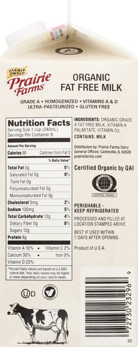 slide 11 of 13, Prairie Farms Milk 0.5 gl, 1/2 gal