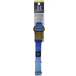 Hamilton Eco Venture Recycled Ombre Adjustable Dog Collar - Blue