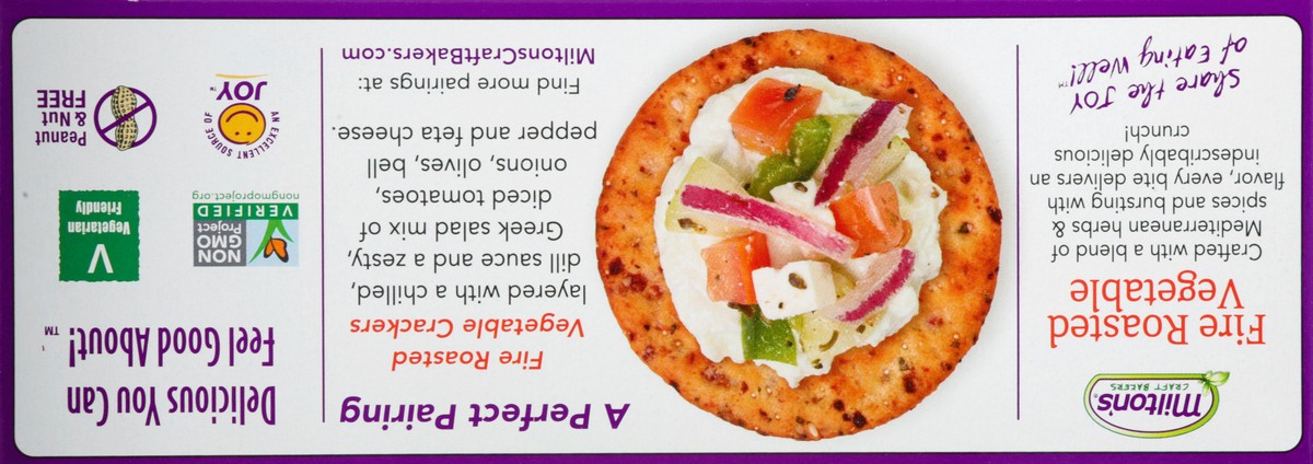 slide 4 of 10, Milton's Fire Roasted Vegetable Gourmet Crackers 8.4 oz, 8.4 oz