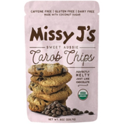 slide 1 of 1, Missy J's Organic Carob Chips, 8 oz
