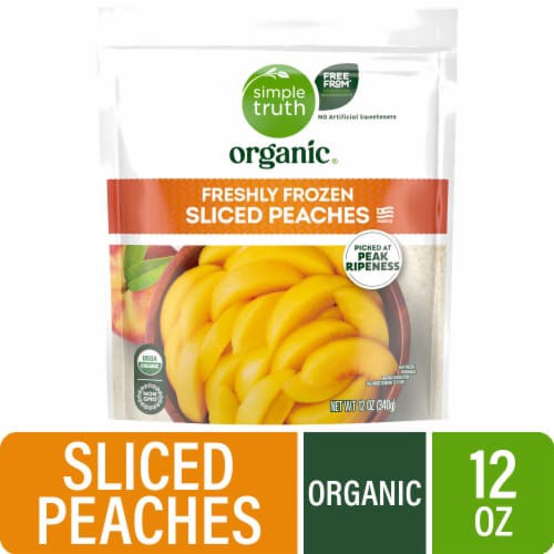 slide 1 of 1, Simple Truth Organic® Frozen Sliced Peaches, 12 oz