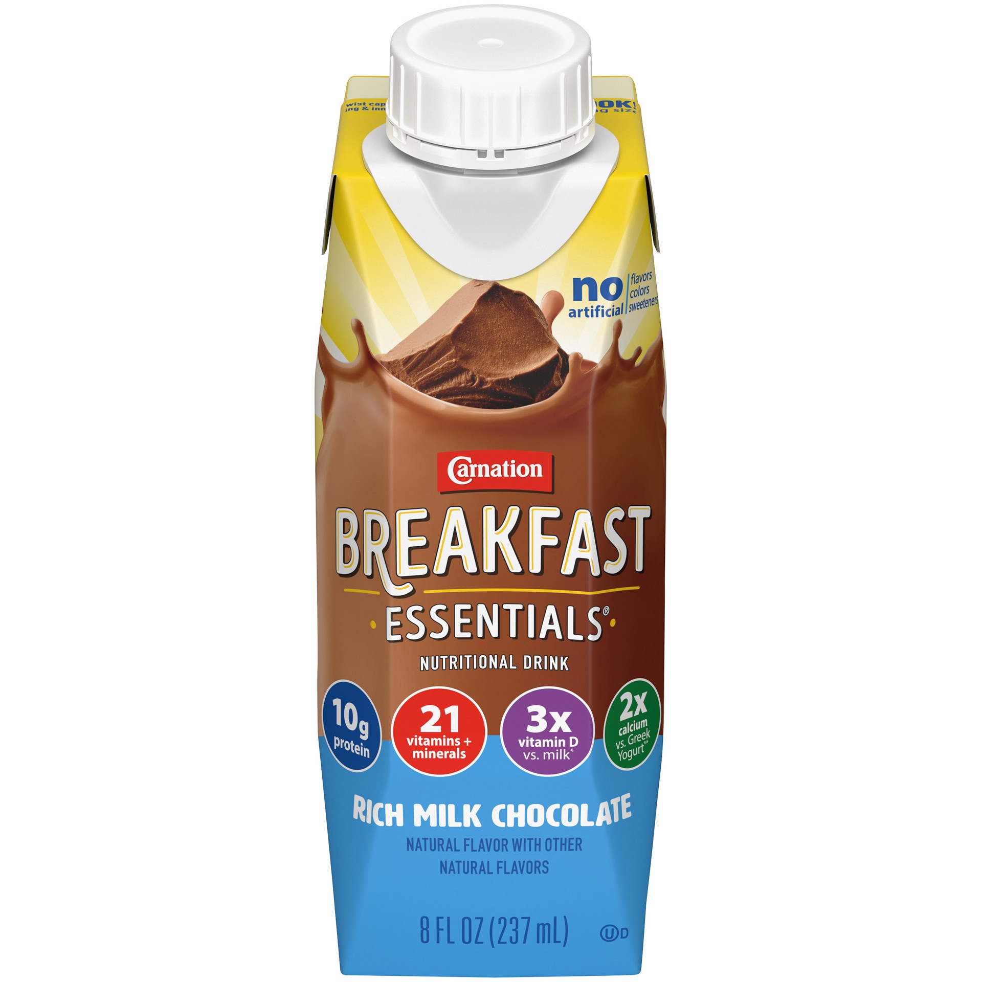 slide 1 of 1, CARNATION BREAKFAST ESSENTIALS Rich Milk Chocolate 8 fl. oz. Bottle, 8 fl oz
