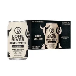 Lone River Ranch Water Original Hard Seltzer 6 Pack, 12 fl oz Cans
