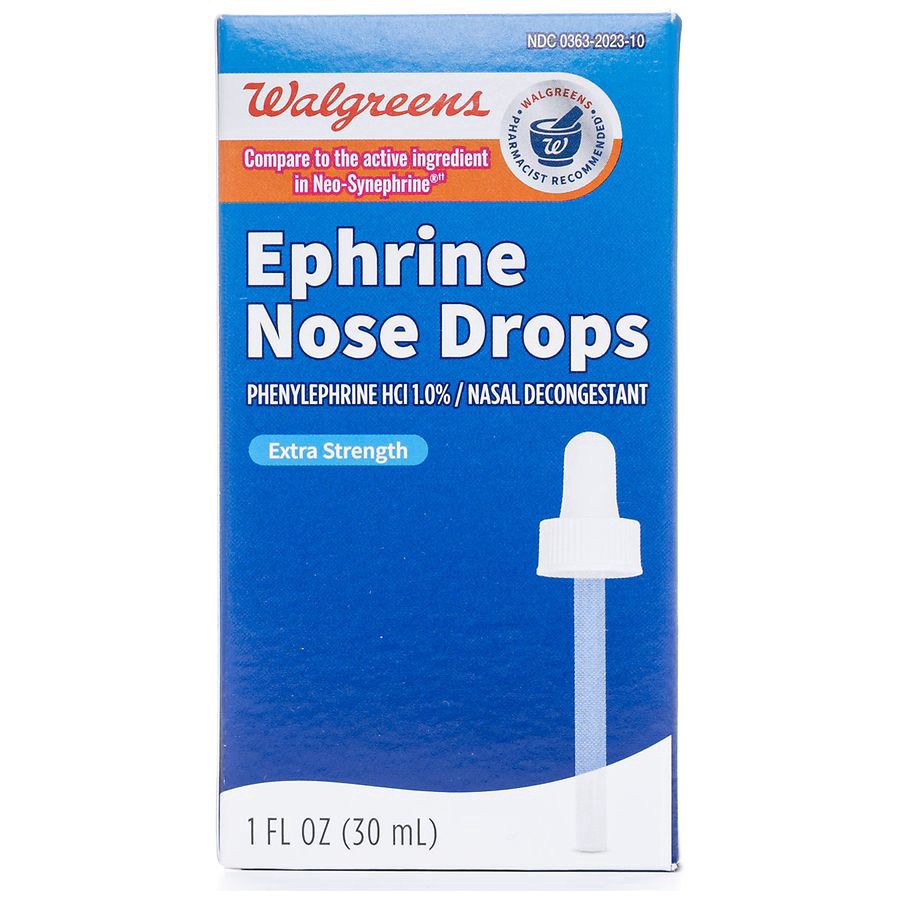 slide 1 of 5, Walgreens Ephrine Nose Drops, 1 fl oz