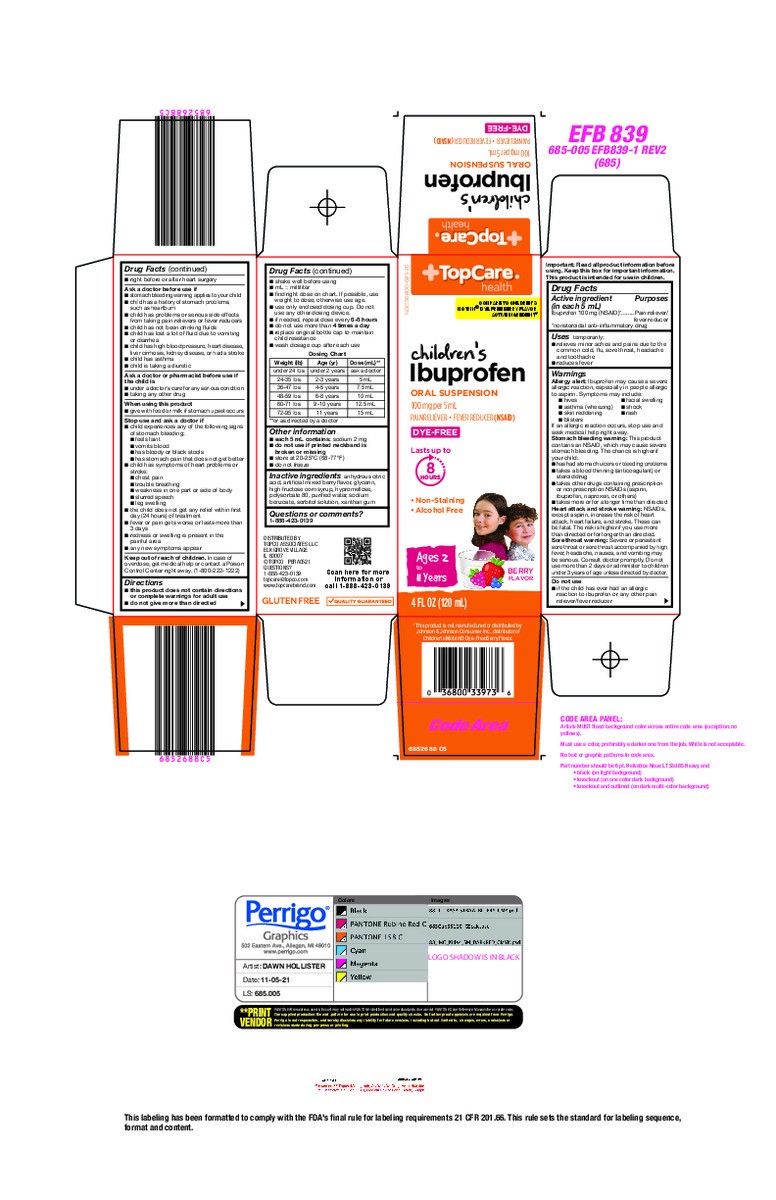 slide 6 of 14, TopCare Health 100 mg Dye-Free Children's Berry Flavor Ibuprofen 4 fl oz, 4 fl oz