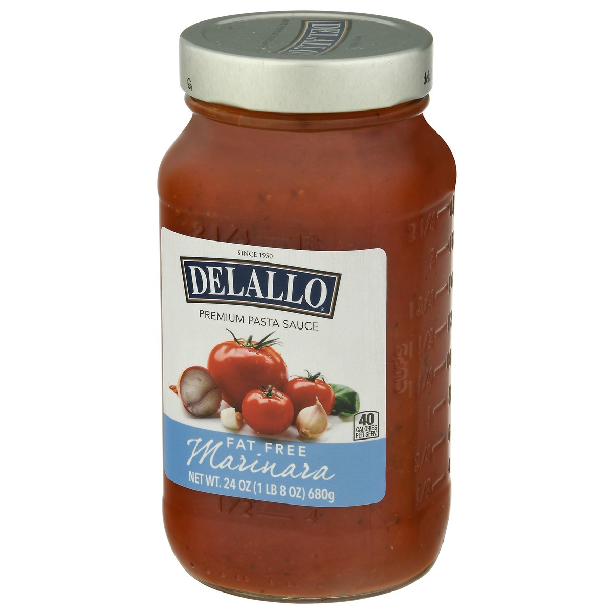 slide 3 of 9, DeLallo Fat Free Premium Marinara Pasta Sauce 24 oz, 24 oz