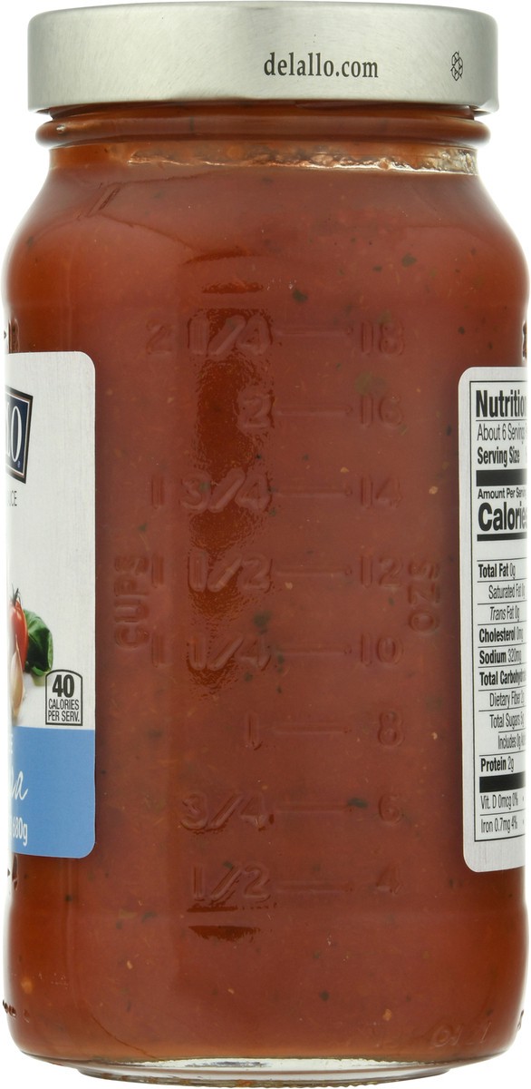 slide 8 of 9, DeLallo Fat Free Premium Marinara Pasta Sauce 24 oz, 24 oz