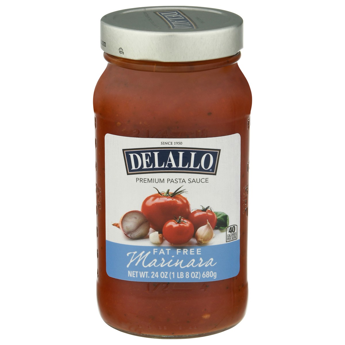 slide 1 of 9, DeLallo Fat Free Premium Marinara Pasta Sauce 24 oz, 24 oz